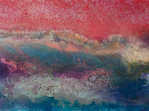 Red / Blue abstract painting modern art size 91.5cm x 71.5cm