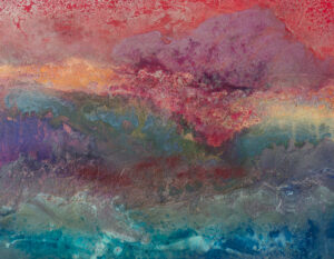 Red / Blue / Lilac / Yellow Abstract painting Modern art size 101.5cm x 81.5cm