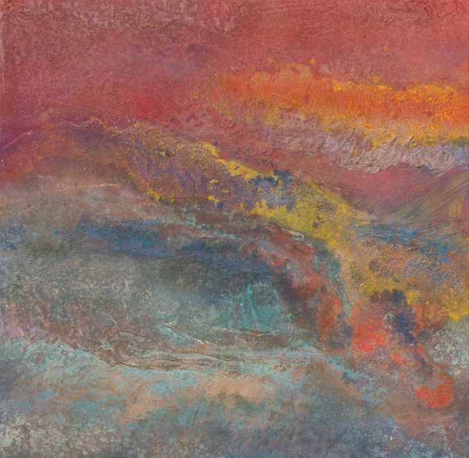 Red / Orange / Blue / Yellow abstract painting modern art