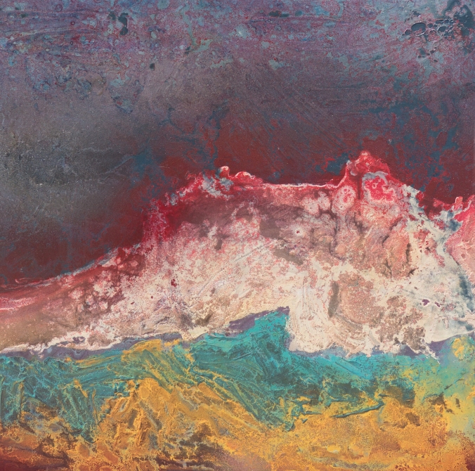 Blue / Red / White / Yellow abstract modern art